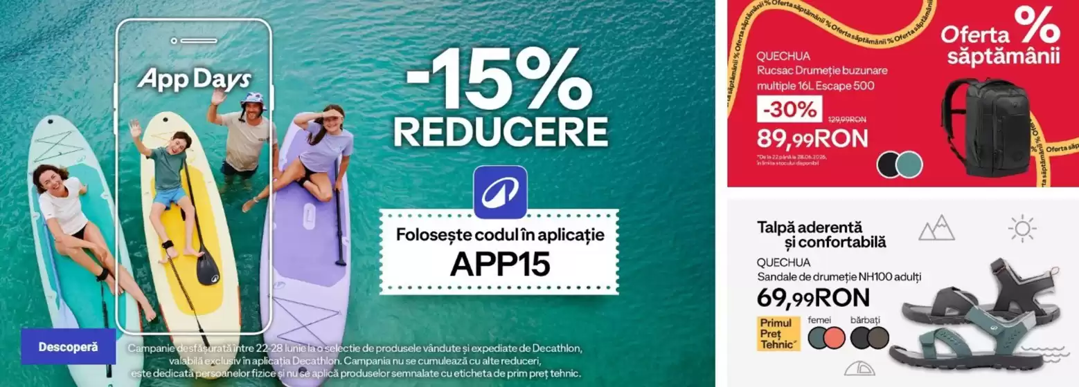 Catalog Decathlon Pantelimon | Decathlon Ofertă | 2026-06-25T00:00:00.000Z - 2026-06-28T00:00:00.000Z