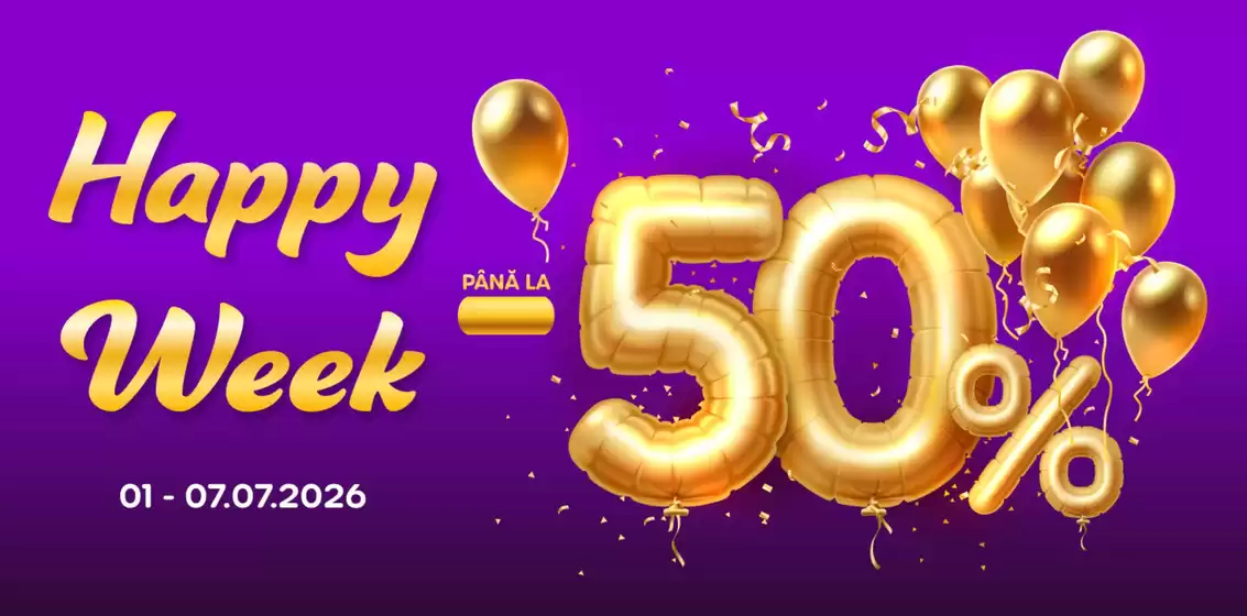 Catalog Kitchen Shop București | Happy Week Până la -50% | 2026-07-01T00:00:00.000Z - 2026-07-07T00:00:00.000Z