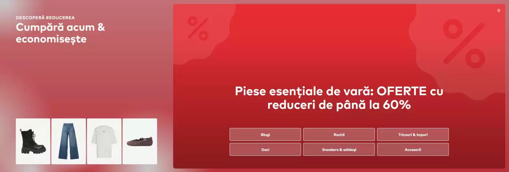 Catalog About You | Piese esenţiale de vară reduceri de până la 60% | 2026-07-03T00:00:00.000Z - 2026-07-05T00:00:00.000Z