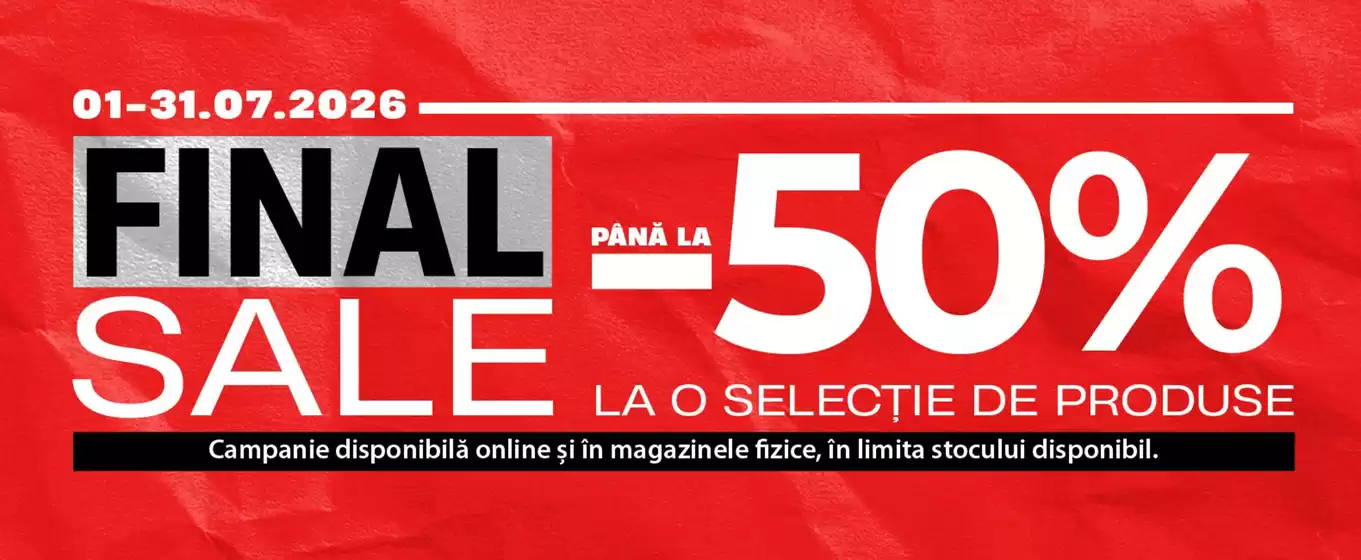 Catalog Sport Vision | Final Sale până la -50% | 2026-07-06T00:00:00.000Z - 2026-07-31T00:00:00.000Z