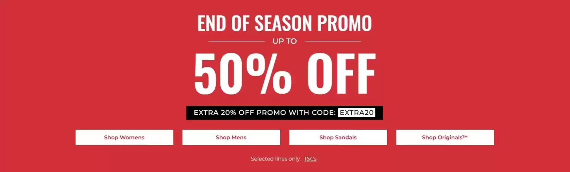 Catalog Clarks | END OF SEASON PROMO UP TO 50% OFF | 2026-07-09T00:00:00.000Z - 2026-07-22T00:00:00.000Z