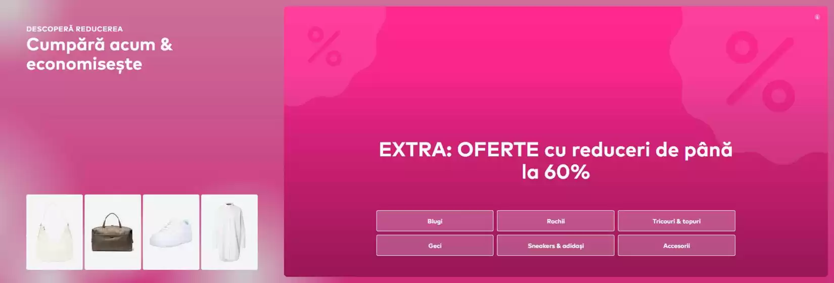 Catalog About You | Extra reduceri de până la 60% | 2026-07-10T00:00:00.000Z - 2026-07-12T00:00:00.000Z