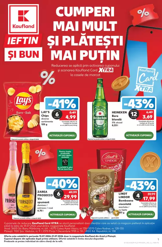 Catalog Kaufland Salonta | Oferte exclusive și chilipiruri | 2026-07-15T00:00:00.000Z - 2026-07-21T00:00:00.000Z