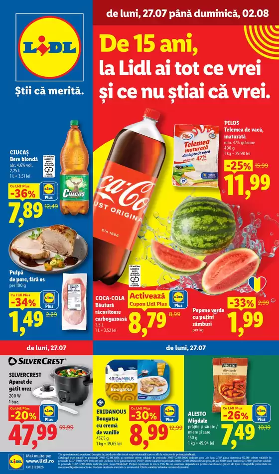 Catalog Lidl Pașcani | de luni 27.07 până duminică 02.08 | 2026-07-27T00:00:00.000Z - 2026-08-02T00:00:00.000Z