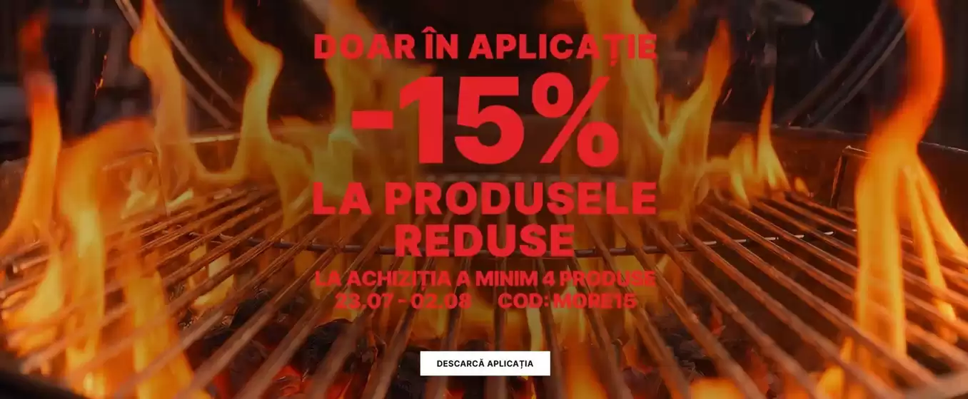 Catalog Cropp Lehliu Gară | DOAR ÎN APLICAȚIЕ -15% LA PRODUSELE REDUSE | 2026-07-23T00:00:00.000Z - 2026-08-02T00:00:00.000Z