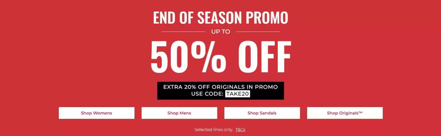 Catalog Clarks | END OF SEASON PROMO UP TO 50% OFF | 2026-07-23T00:00:00.000Z - 2026-08-05T00:00:00.000Z