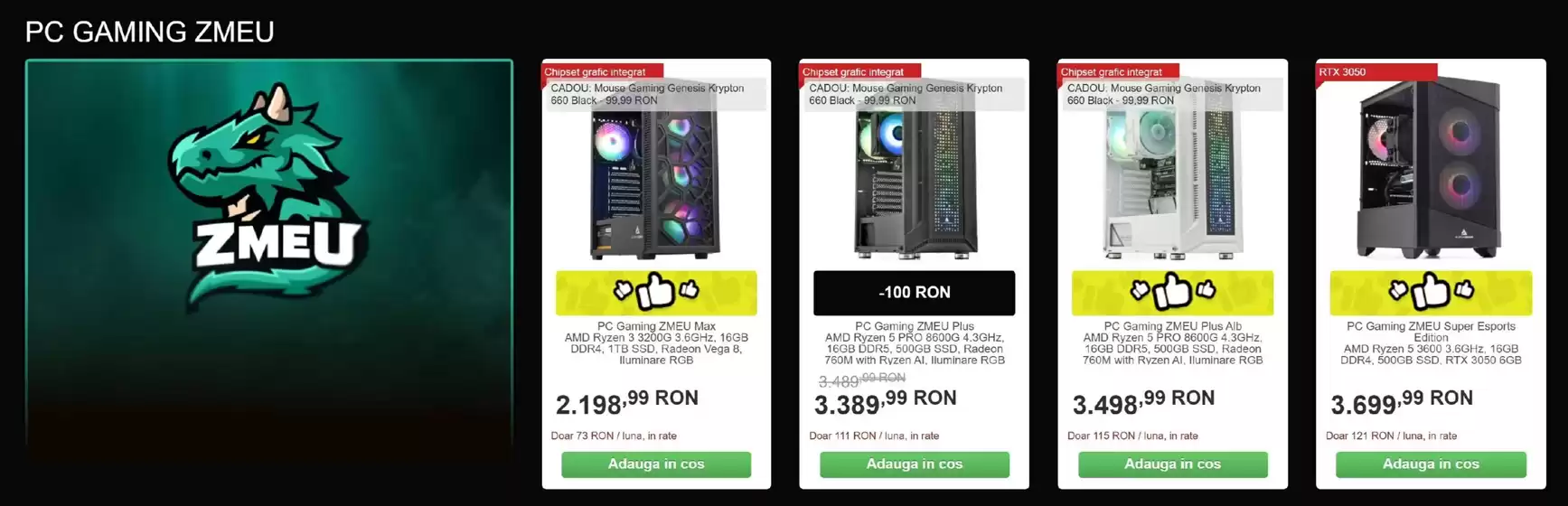 Catalog PC Garage | PC GAMING ZMEU | 2026-07-31T00:00:00.000Z - 2026-08-05T00:00:00.000Z