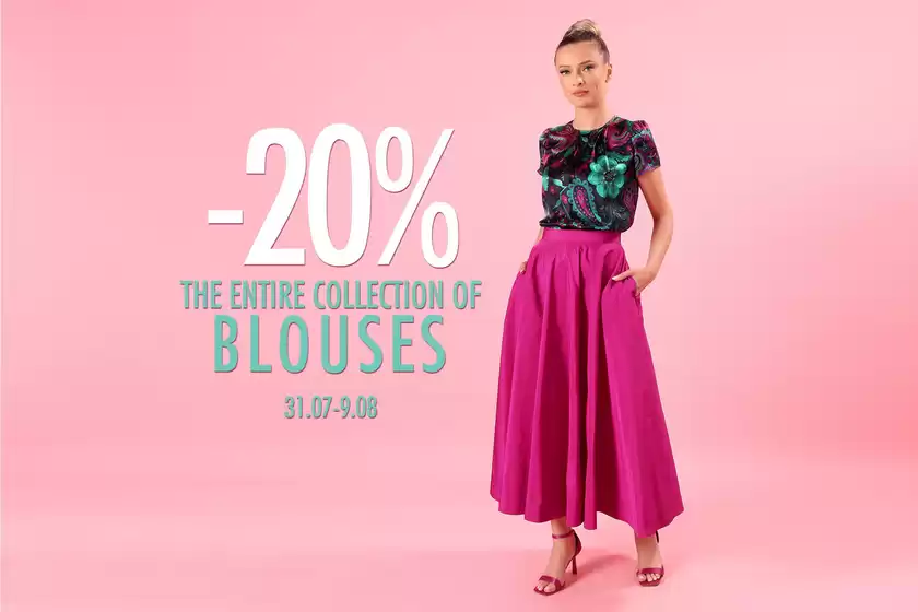 Catalog YOKKO | -20% AT THE ENTIRE COLLECTION OF BLOUSES | 2026-07-31T00:00:00.000Z - 2026-08-09T00:00:00.000Z