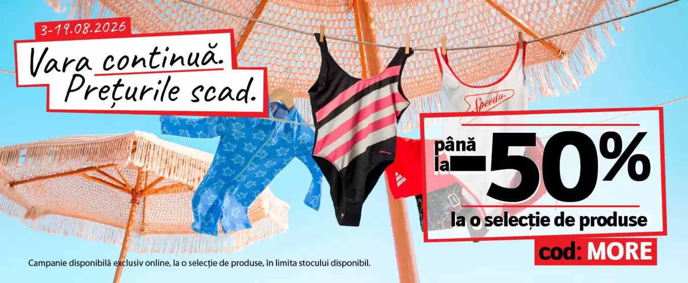 Catalog Sport Vision | Vara continua. Preţurile scad. | 2026-08-03T00:00:00.000Z - 2026-08-19T00:00:00.000Z