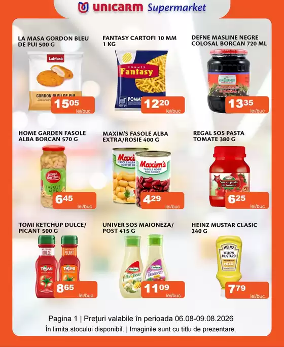 Catalog Unicarm | Promoție de weekend | 2026-08-06T00:00:00.000Z - 2026-08-09T00:00:00.000Z