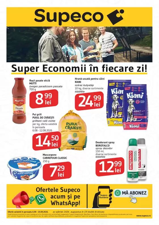 Catalog Supeco | Reduceri grozave la produse selectate | 2026-08-06T00:00:00.000Z - 2026-08-19T00:00:00.000Z