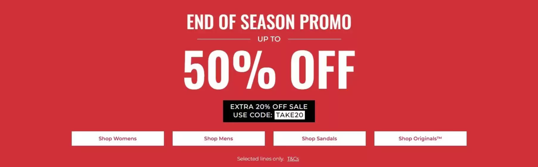 Catalog Clarks | END OF SEASON PROMO UP TO 50% OFF | 2026-08-06T00:00:00.000Z - 2026-08-19T00:00:00.000Z