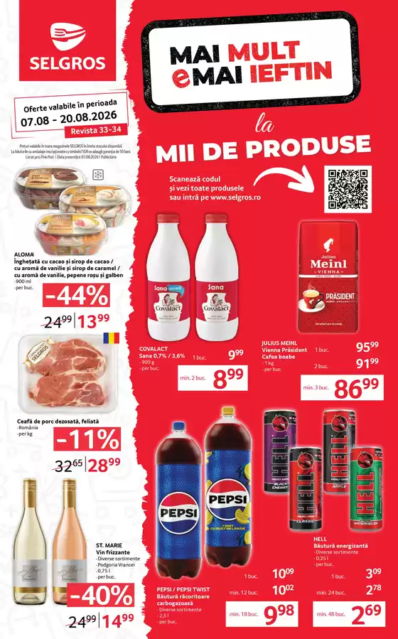 Catalog Selgros Bragadiru | FOOD | 2026-08-07T00:00:00.000Z - 2026-08-20T00:00:00.000Z