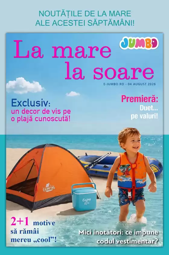 Catalog Jumbo | La mare la soare! | 2026-08-11T00:00:00.000Z - 2026-08-25T00:00:00.000Z