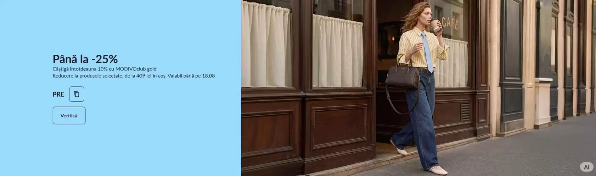 Catalog Modivo București | Până la -25% | 2026-08-13T00:00:00.000Z - 2026-08-18T00:00:00.000Z