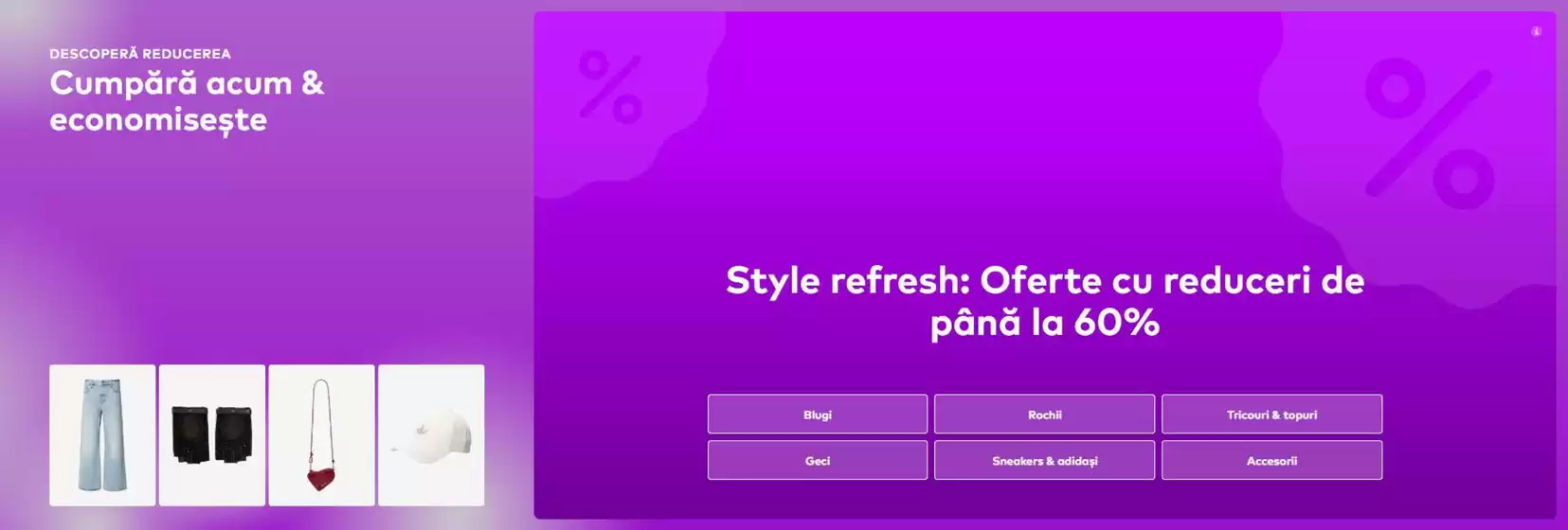 Catalog About You București | Oferte cu reduceri de până la 60% | 2026-08-14T00:00:00.000Z - 2026-08-16T00:00:00.000Z