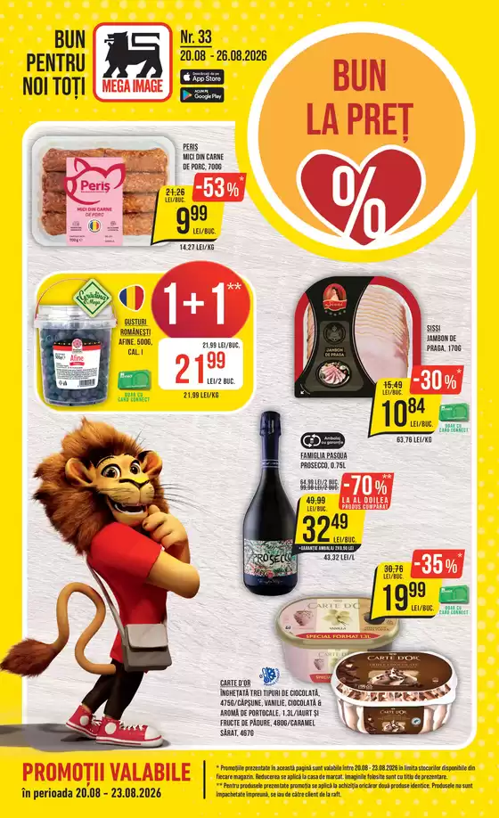 Catalog MEGA IMAGE | Economisiți acum cu ofertele noastre | 2026-08-20T00:00:00.000Z - 2026-08-26T00:00:00.000Z
