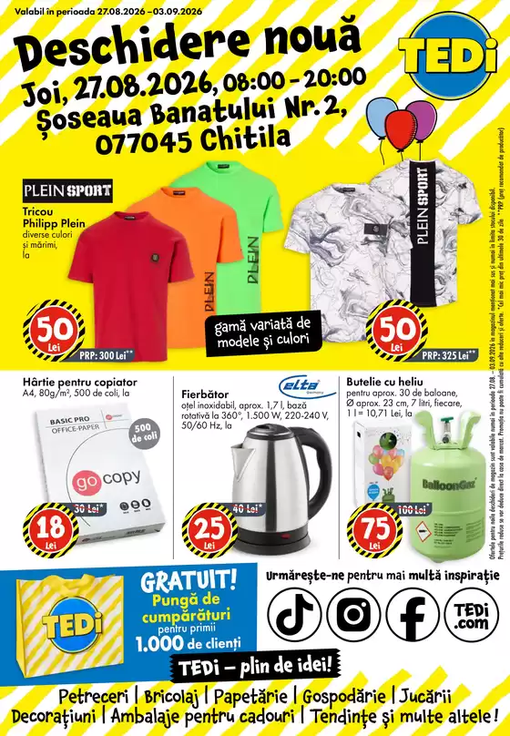 Catalog TEDi | Catalog TEDi până în data de 02.09.2026 | 2026-08-27T00:00:00.000Z - 2026-09-02T00:00:00.000Z