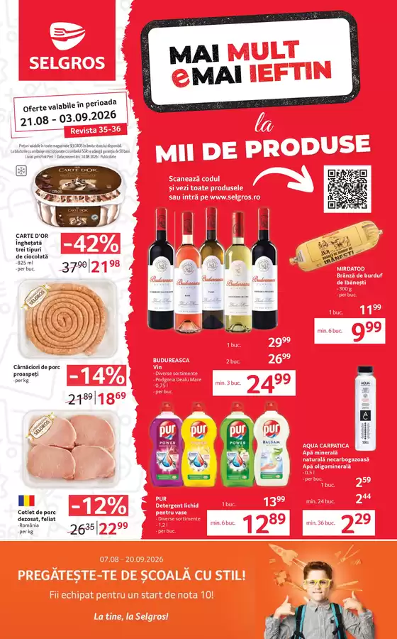 Catalog Selgros | MAGAZINE MICI | 2026-08-21T00:00:00.000Z - 2026-09-03T00:00:00.000Z