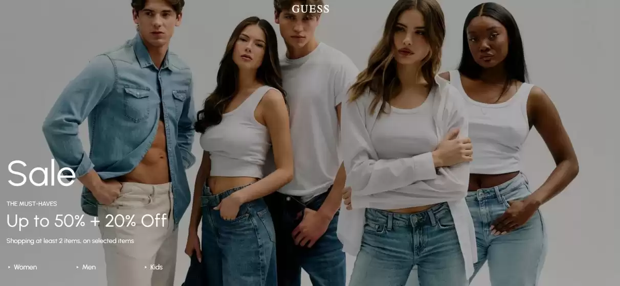 Catalog Guess București | Sale UP TO -50% Extra 20% | 2026-08-26T00:00:00.000Z - 2026-09-08T00:00:00.000Z