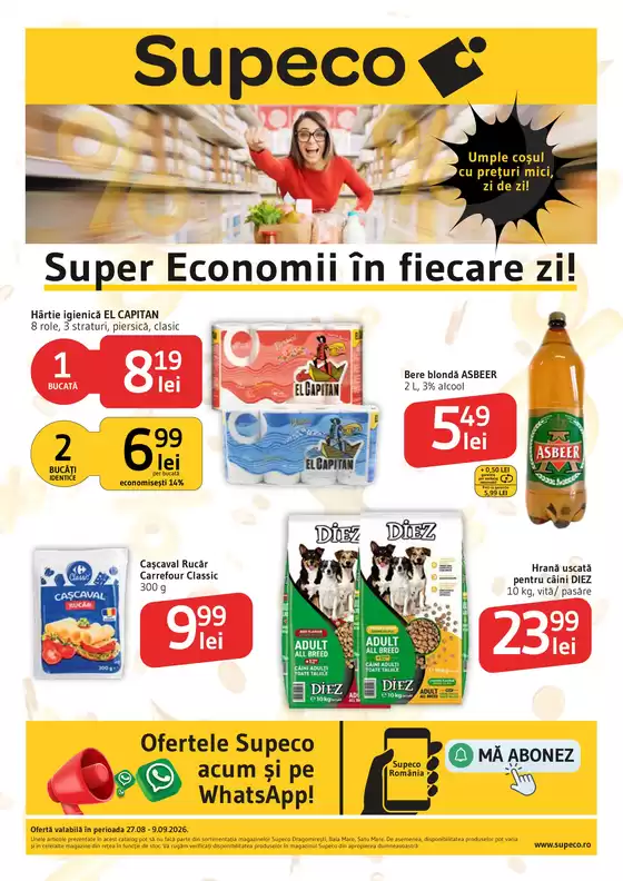 Catalog Supeco Sinaia | Cele mai bune oferte pentru dumneavoastră | 2026-08-27T00:00:00.000Z - 2026-09-09T00:00:00.000Z