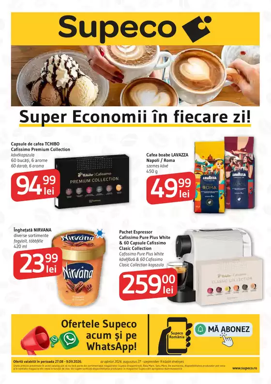 Catalog Supeco Sinaia | Oferte de top pentru toți vânătorii de chilipiruri | 2026-08-27T00:00:00.000Z - 2026-09-09T00:00:00.000Z