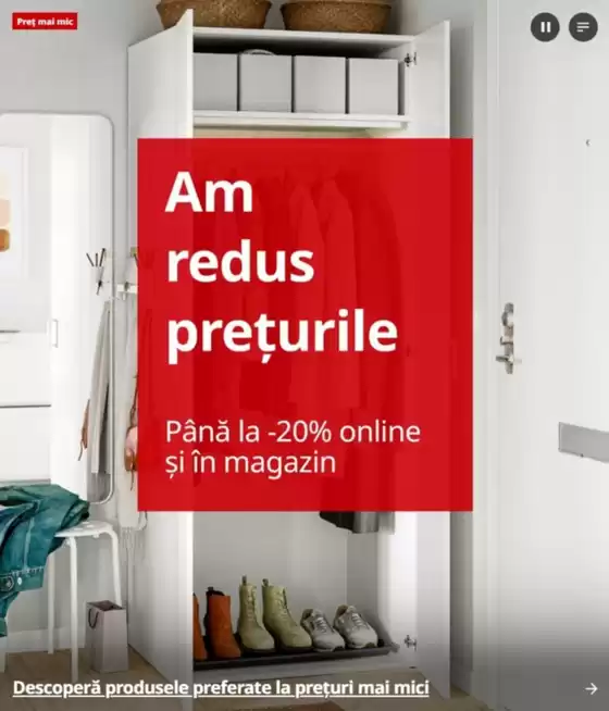 Catalog Ikea | Până la -20% online şi în magazin | 2026-09-01T00:00:00.000Z - 2026-09-14T00:00:00.000Z