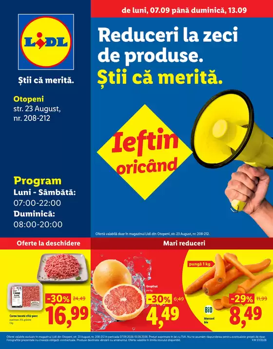 Catalog Lidl Nehoiu | de luni 07.09 până duminică 13.09 | 2026-09-07T00:00:00.000Z - 2026-09-13T00:00:00.000Z