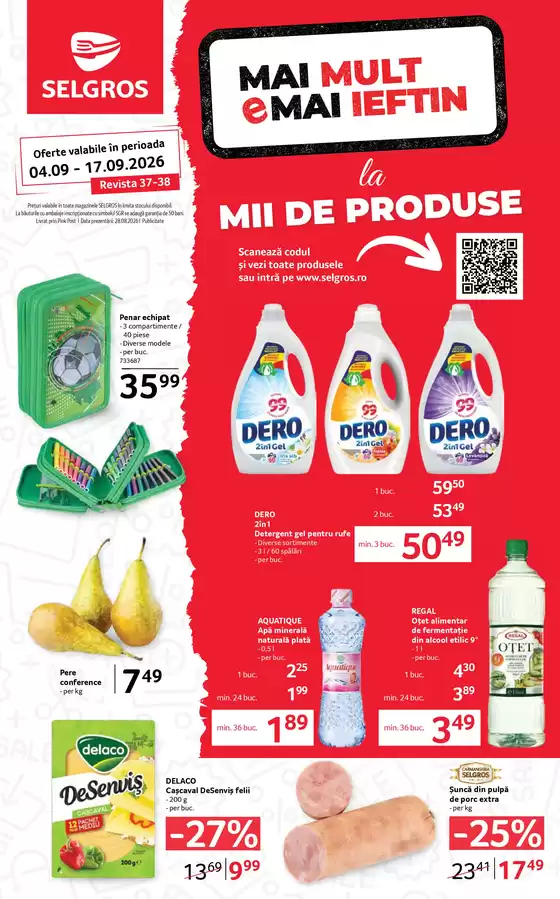 Catalog Selgros Comănești | FOOD | 2026-09-04T00:00:00.000Z - 2026-09-17T00:00:00.000Z