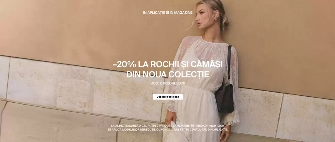 Catalog Mohito Timișoara | -20% LA ROCHII ȘI CĂMĂŞI DIN NOUA COLECTIE | 2026-09-10T00:00:00.000Z - 2026-09-13T00:00:00.000Z
