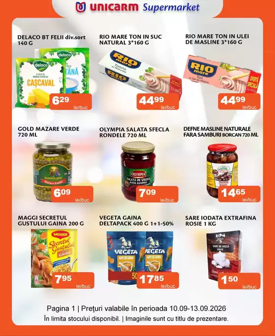 Catalog Unicarm Caransebeș | Promoție de weekend | 2026-09-10T00:00:00.000Z - 2026-09-13T00:00:00.000Z