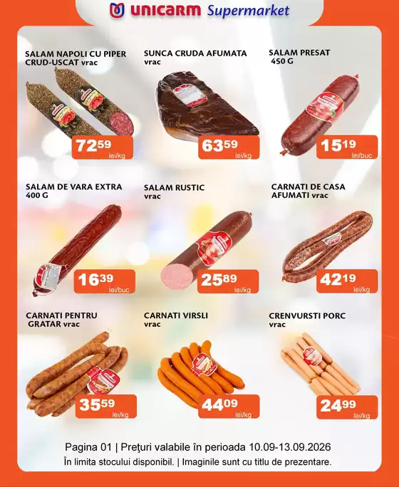 Catalog Unicarm Caransebeș | Promoție de weekend 10.09 - 13.09.2026 | 2026-09-10T00:00:00.000Z - 2026-09-13T00:00:00.000Z