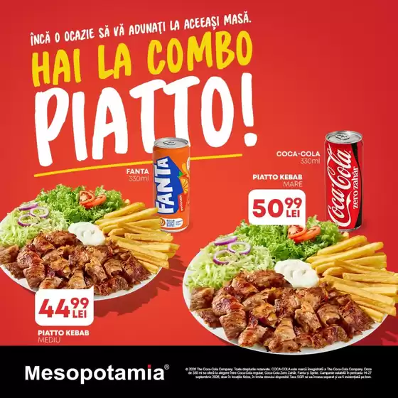Catalog Mesopotamia Bistrița | HAI LA COMBО PIATTO! | 2026-09-14T00:00:00.000Z - 2026-09-27T00:00:00.000Z