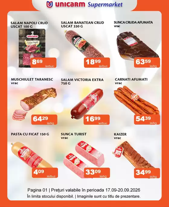 Catalog Unicarm | Promoție de weekend 17.09 - 20.09.2026 | 2026-09-17T00:00:00.000Z - 2026-09-20T00:00:00.000Z