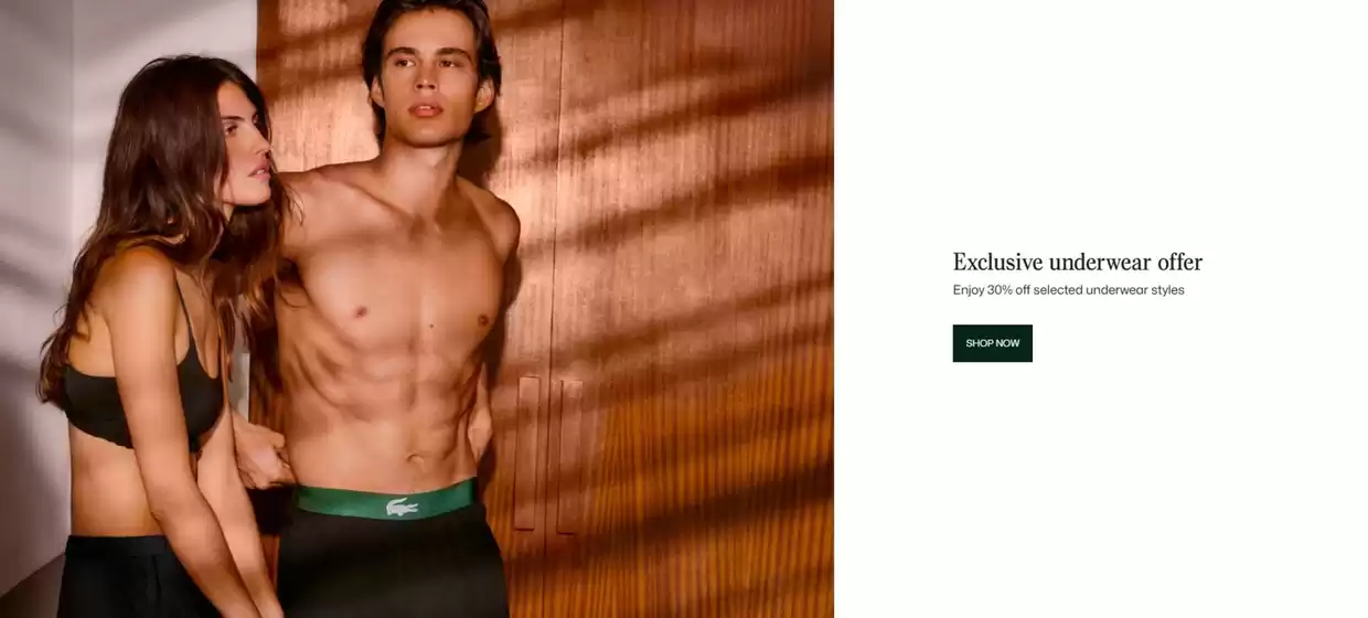 Catalog Lacoste | Enjoy 30% off | 2026-09-23T00:00:00.000Z - 2026-10-06T00:00:00.000Z