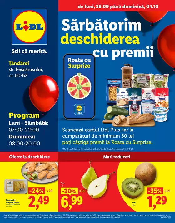 Catalog Lidl | de luni 28.09 până duminică 0410 | 2026-09-28T00:00:00.000Z - 2026-10-04T00:00:00.000Z