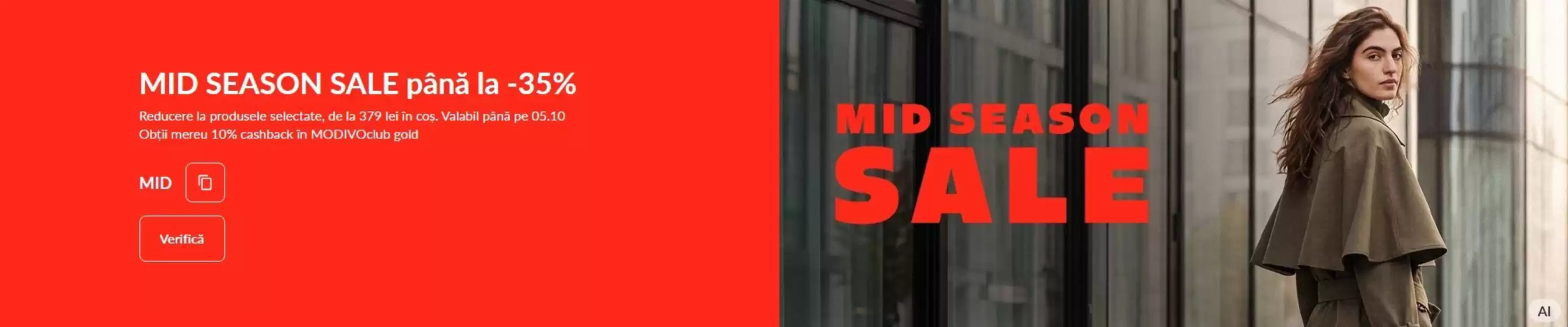 Catalog Modivo | MID SEASON SALE până la -35% | 2026-09-28T00:00:00.000Z - 2026-10-05T00:00:00.000Z