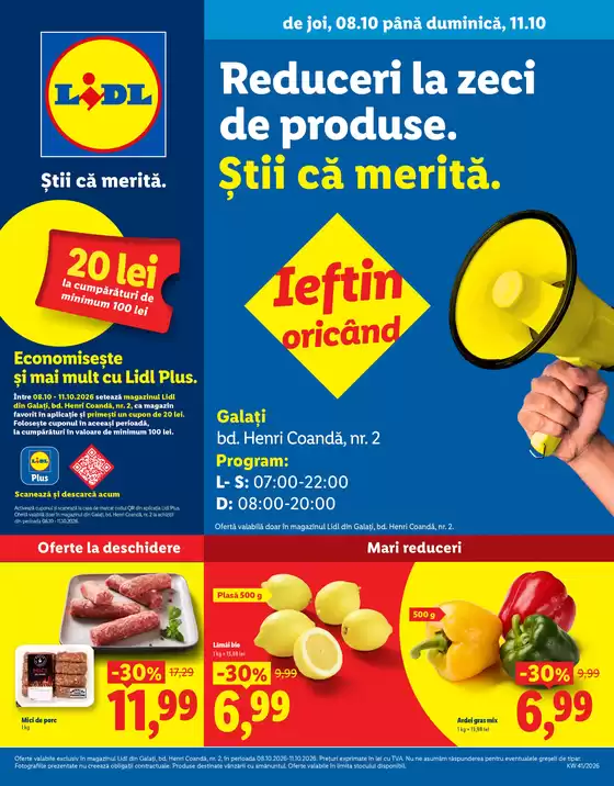 Catalog Lidl Covasna | de joi 08.10 până duminică 11.10 | 2026-10-08T00:00:00.000Z - 2026-10-11T00:00:00.000Z