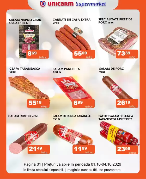 Catalog Unicarm Săveni | Promoție de weekend 01.10 - 04.10.2026 | 2026-10-01T00:00:00.000Z - 2026-10-04T00:00:00.000Z