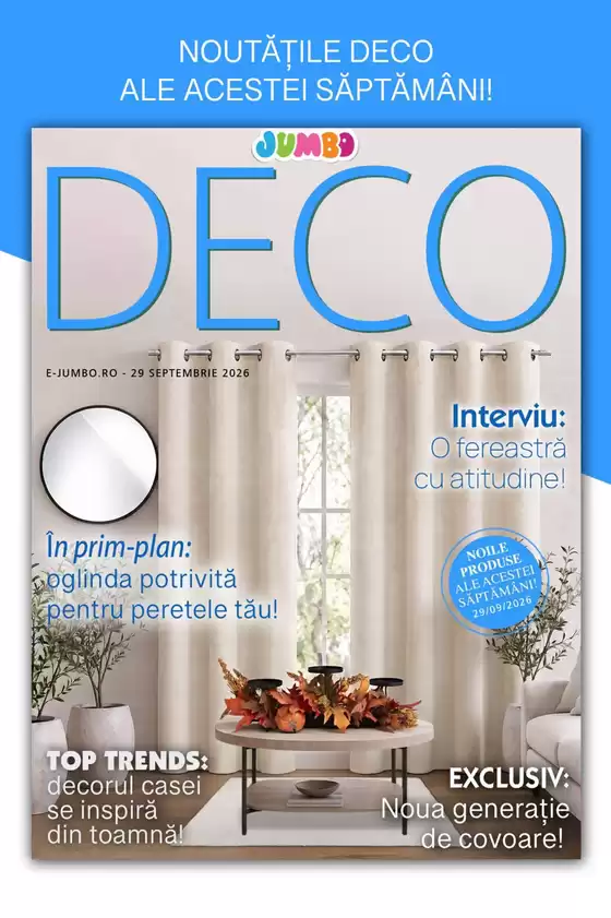 Catalog Jumbo | Deco | 2026-10-01T00:00:00.000Z - 2026-10-14T00:00:00.000Z