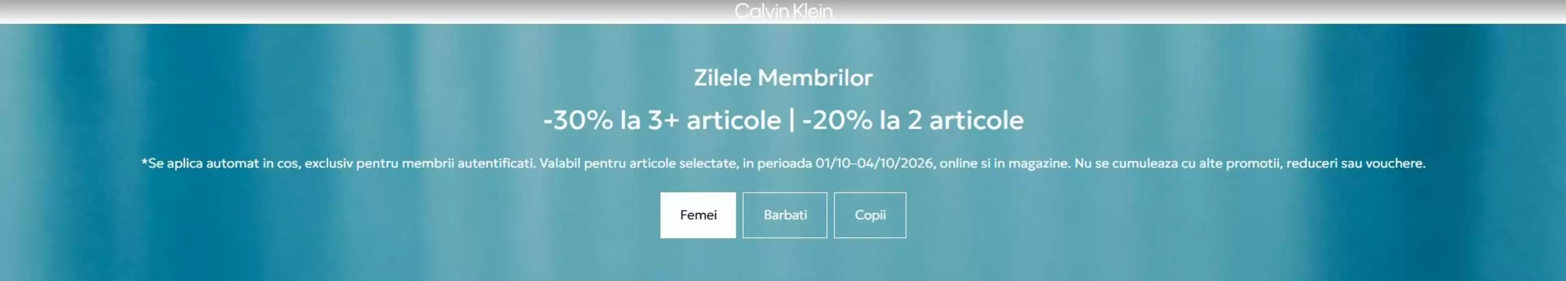 Catalog Calvin Klein | Zilele Membrilor | 2026-10-02T00:00:00.000Z - 2026-10-04T00:00:00.000Z