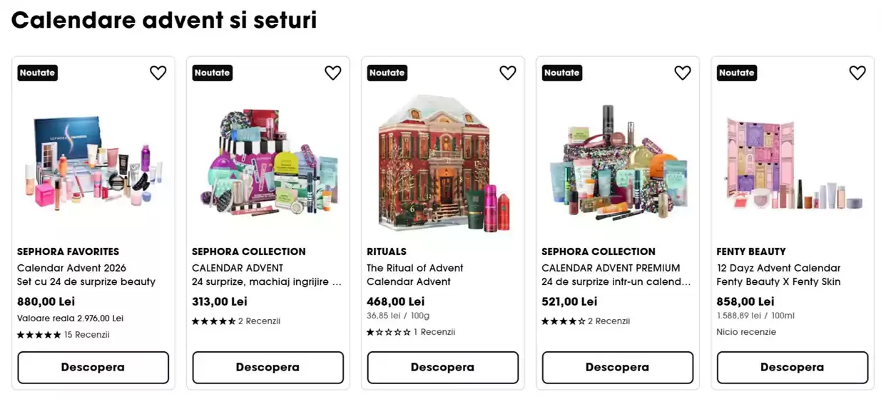 Catalog Sephora Cluj-Napoca | Calendare advent si seturi | 2026-10-05T00:00:00.000Z - 2026-10-08T00:00:00.000Z