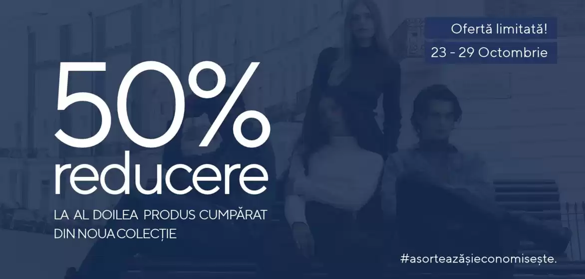 Catalog Kenvelo Bacău | 50% REDUCERE LA AL DOILEA PRODUS CUMPĂRAT DIN NOUA COLECŢIE | 2026-10-23T00:00:00.000Z - 2026-10-29T00:00:00.000Z