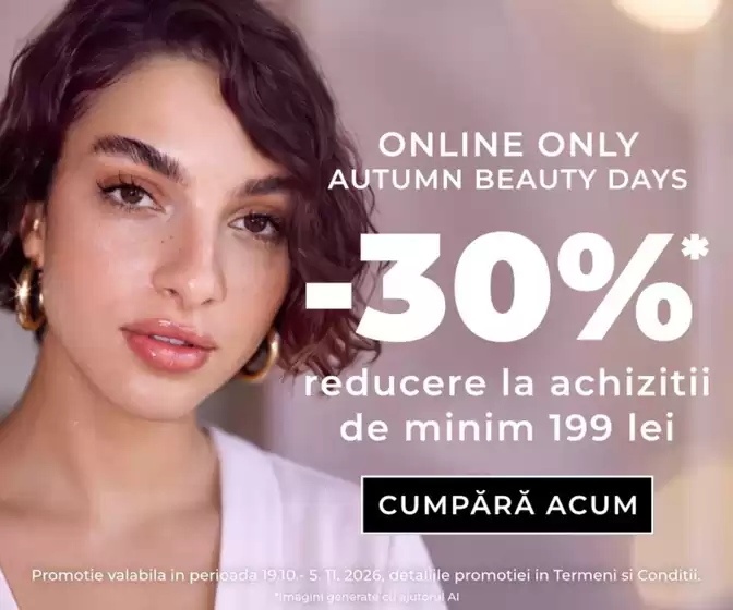 Catalog Marionnaud Sântana | -30% reducere la achizitii de minim 199 lei | 2026-10-26T00:00:00.000Z - 2026-11-05T00:00:00.000Z