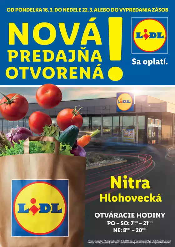 Katalóg Lidl v Brezno | Ponuka platná od 16. 03. 2026 | 2026-03-16T00:00:00.000Z - 2026-03-22T00:00:00.000Z