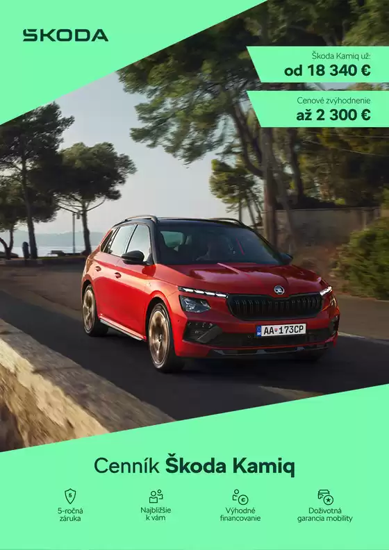 Katalóg Škoda v Šaštín-Stráže | Skoda Kamiq FL cennik | 2026-03-14T00:00:00.000Z - 2026-03-28T00:00:00.000Z