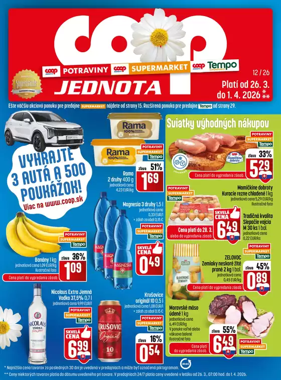 Katalóg COOP Jednota v Kolárovo | Nové ponuky na objavenie | 2026-03-26T00:00:00.000Z - 2026-04-01T00:00:00.000Z