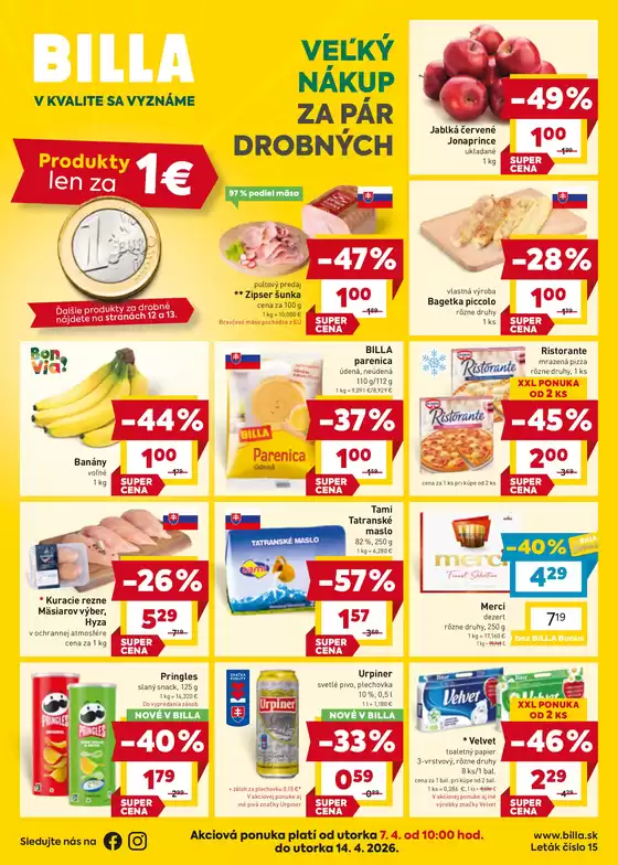 Katalóg Billa v Štúrovo | Naše najlepšie ponuky pre vás | 2026-03-30T00:00:00.000Z - 2026-04-06T00:00:00.000Z