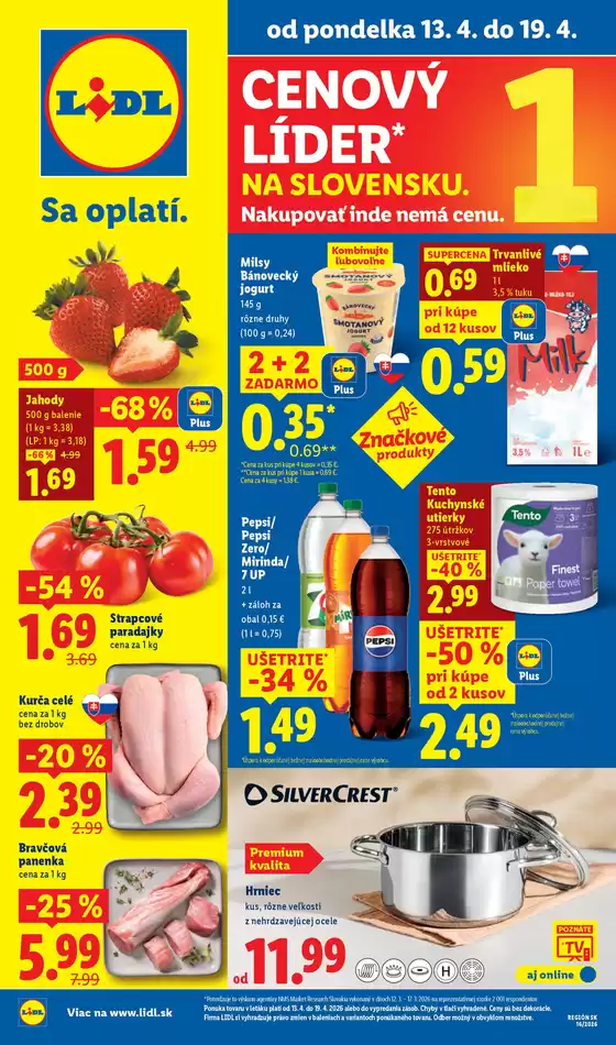 Katalóg Lidl | Platný od 13. 04. 2026 | 2026-04-13T00:00:00.000Z - 2026-04-19T00:00:00.000Z