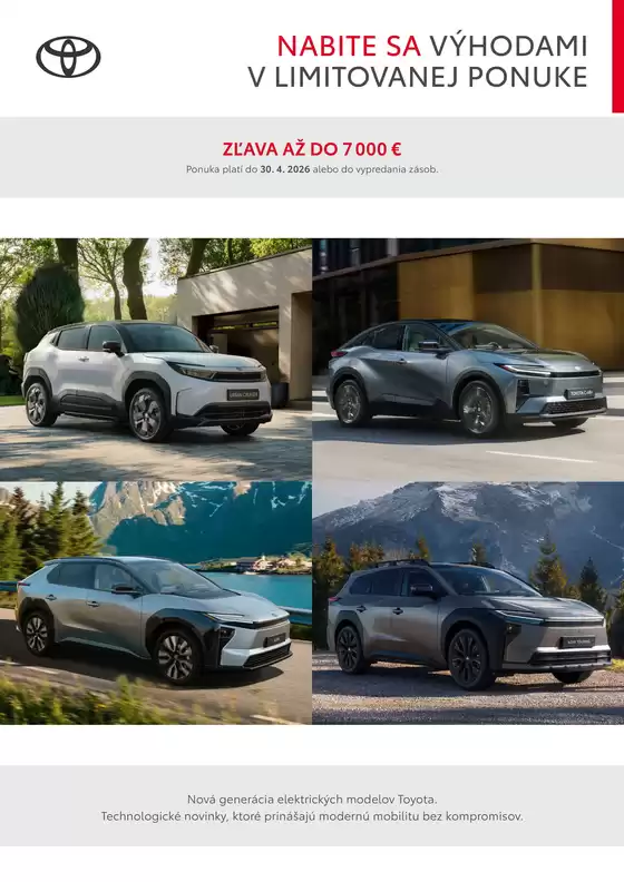 Katalóg Toyota | Cennik limitovanej ev ponuky | 2026-01-01T00:00:00.000Z - 2026-12-31T00:00:00.000Z
